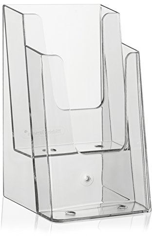 VITAdisplays - Soporte para flyer (DIN A6, 2 pisos), transparente