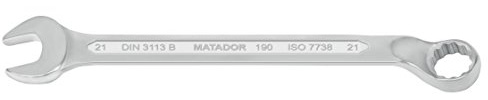 MATADOR Ringmaulschlüssel 21 mm | Ringschlüssel gekröpft | Schraubenschlüssel | Gabelringschlüssel DIN 3113 Form B | Spanner | MATADOR Werkzeug Nr. 01900210