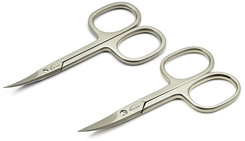Set da 2 Forbici Mont Bleu: Forbicine Unghie & Cuticole fatte in Italia| affilate a Solingen, Germania