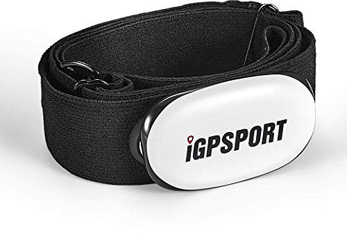Cardiofrequenzimetro iGPSPORT HR40 Bluetooth e ANT+ per Ciclismo, corsa, fitness e compatibile con Garmin Polar Wahoo (fascia toracica morbida)