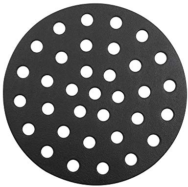Dracarys 10.5 inch Cast Iron Charcoal Grate,BBQ High Heat Charcoal Plate Fit for Kamado Joe Classic Weber Smokey Joe Fire Grate Pit Boss Grill Parts Charcoal Grate Replacement Parts-10.5 inch