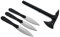 KOSxBO XXL Set Thor Tactical Tomahawk Axt - Wurfmesser - inklusive Holster und Etui schwarz - Throwing Knife Black