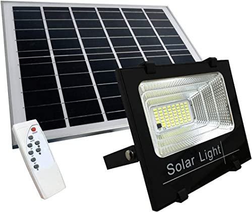 tempo di saldi Spot LED Smd 200 W avec panneau solaire capteur crépusculaire et télécommande