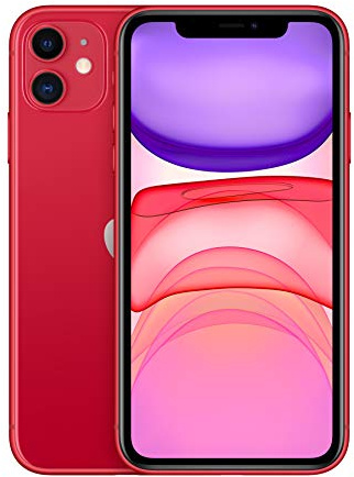 Apple iPhone 11 15,5 cm (6.1) 128 GB SIM Doble 4G Rojo iOS 14 iPhone 11, 15,5 cm (6.1), 1792 x 828 Pixeles, 128 GB, 12 MP, iOS 14, Rojo