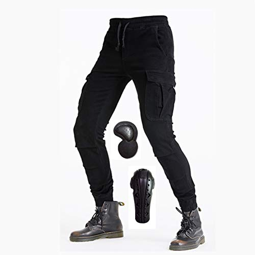 YXYECEIPENO Winddichte Und Fleece Motorradhose Motorrad-Reithose Für Herren Winter Plus Samtdickes Warmes Material, Abnehmbare Schutzausrüstung Unisex, Geeignet Zum Reiten Im Freien