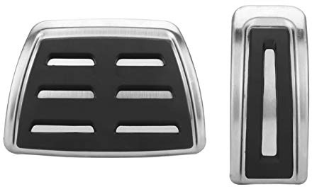 Pedale,Dioche 2Pcs Edelstahl Auto Automatische Pedalabdeckungen Fit Für A1