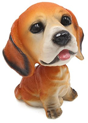Ruilogod Shaped Shaking Head Nodding Dog Decoration for Car Home Office (id: 15b 77b dc6 a89 c9d