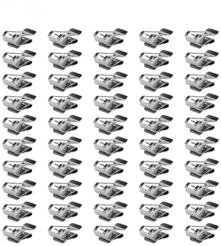 50 Stück Kabelbinder, Kantenclip, Solarkabelbinder, PV-Clip, Edelstahl, für elektrisches Kabelmanagement