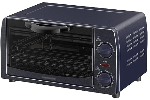 Horno Eléctrico de Sobremesa,10L,800w / Temporizador 60 Minutos/Control de Temperatura 220℃ / Con Bandeja y Rejilla,Con Guantes Especiales,Azul