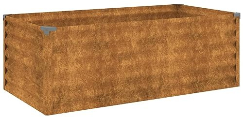vidaXL Garten-Hochbeet 100 x 50 x 36 cm Cortenstahl