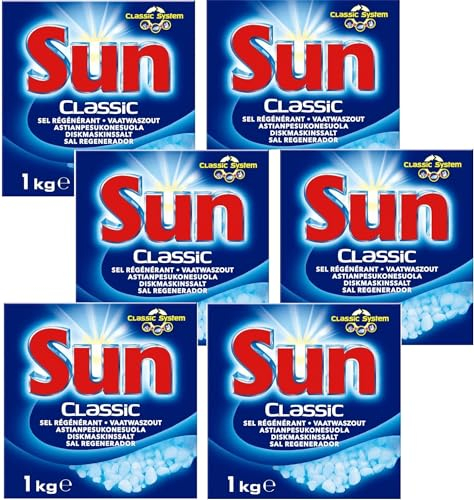 Sun Classic Sale Rigenerante 1 kg Detersivo Lavastoviglie - Confezione da 6