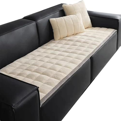 uyeoco Sofabezug Sofa Überzug Ecksofa L Form Couch überwurf,Plüsch Superweich Sofaüberwurf rutschfest Sofabezug Sofaüberwurf Verdicktes Dekoration Für 2 3 Sitzer Sofa (Color : 3@, Size : 70x180cm)