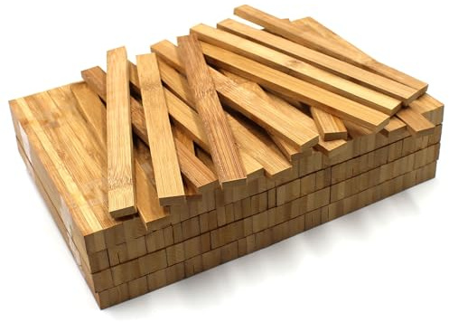 VmG-Store 85 Bambus Holzleisten zum Basteln 17x7x200cm Bastelholz Natur | Naturholz für DIY Deko Modellbau Gravur Lasern Handwerk Dekoration Hölzchen unbehandelt Fensterbank