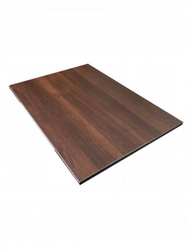 AKKE Plateau De Table pour Table À Manger Cuisine Ou Bureau Rectangulaire Planche De Meuble Noyer foncé 100x50 cm