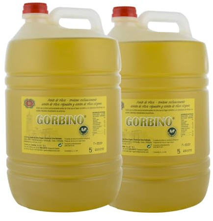 Aceite de oliva suave Gorbino 5 litros pack de 2