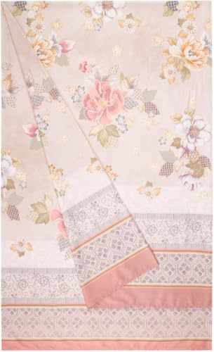 Bassetti Hanami Foulard aus 100% Baumwolle in der Farbe Beige 41, Maße: 180x270 cm - 9330037
