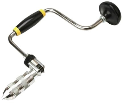 MagiDeal Support de mèche de charpentier, pince de mèche pivotante, outil de poinçonnage manuel, mandrin à 4 mâchoires pour le travail du bois, perceuse à, 30X17cm