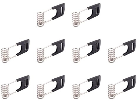 Gadpiparty Federklemmen 4.50X1.70X0.85In Schwarze Kunststoff-Metall Lichtfederklemmen Zur Befestigung Von Deckenleuchten Innen Und Außen Für Led Lichterketten
