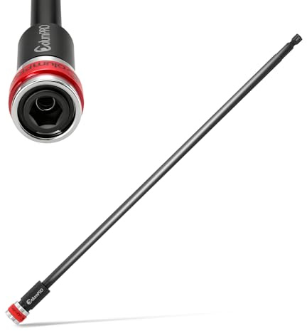 ColumPRO 13inch Universal Drill Bit Extension Holder for Impact Driver, Quick Change 1/4 Hex Shank S2 Steel Screwdriver Extension, Quick Release Drill Bit Extender, Precision Straight Design