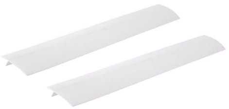 FELTECHELECTR 2 pièces Protection Plan de Travail Anti-éclaboussures Couvre Joint Cuisinière Résistant Haute Température Blanc pour Éviter Déversements et Salissures