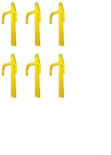 6 Pcs Heavy Duty Chain Link Fence Banana Clips - Metal Tensioner Tool for DIY Fence Installation, Compatible with Top Rails Under 2.22 Inches, 5.3 x