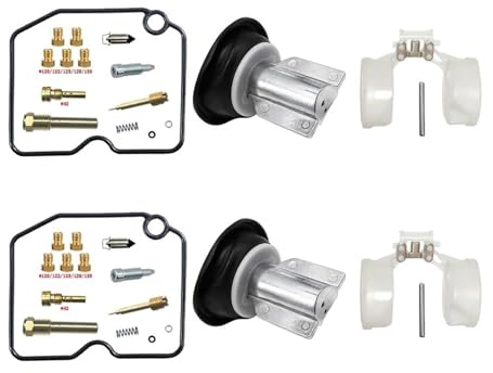Förgasarens packning För W650 BJ650 För Nålsäte Kolv Membran Float 1999-2006 Ombygga Reparationssats Motorcykelförgasare(Black 1)