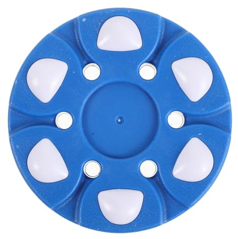 Parliky Disco de Hockey en Línea Azul para Entrenamiento Multisuperficie, Disco Deportivo Resistente para Práctica Juvenil y Partidos de Hockey sobre Patines, Equipo de Entrenamiento
