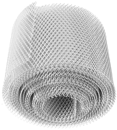 Mobestech Rejilla Protectora Cubierta de Canalón de Malla Resistente y Duradera Canalones de Aleación de Aluminio para Proteger Drenajes y Evitar Obstrucciones