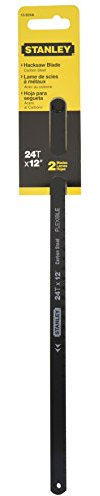 Stanley 15-924A 24 Point Hacksaw Blade High Carbon Steel, 12-Inch