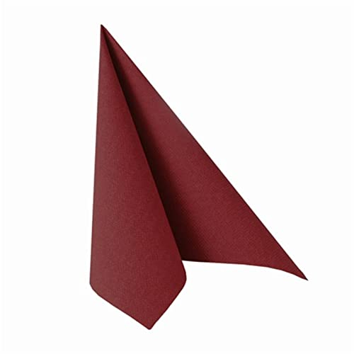 Papstar 11608 50 Servietten Royal Collection 1/4-Falz 40 x 40 cm, bordeaux
