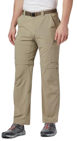 Columbia Mens Silver Ridge Convertible Pant, Tusk, 30 x 34