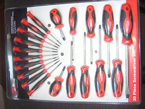 DRAPER REDLINE 20 Piece Soft Grip Screwdriver Set