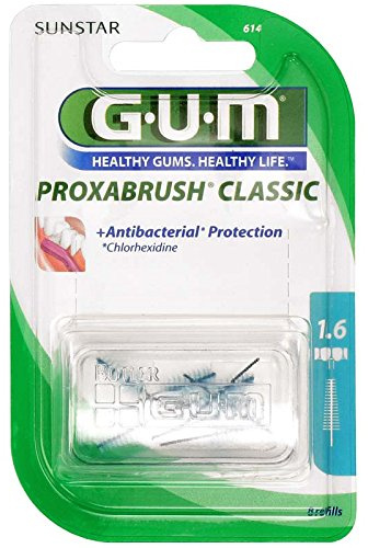 GUM Proxabrush Classic 8 Stück Tanne 1,6mm ISO 5, 3er Pack (3x 8 Stück)