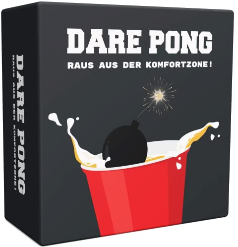 Dare Pong® Bierpong Meets Wahrheit oder Pflicht. Partyspiel und Trinkspiel mit 120 Karten, ideal für Beerpong, Festivals und als Geschenk! Die besten Partyspiele & Beer Pong Erweiterungen