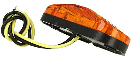A2ZWORLD 10 Pezzi Fanali Laterali LED 24V 12V Arancione per Luci Ingombro Cortesia Targa Cupola Cappa Camion Rimorchio Caravan Furgone