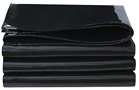DGLIYJ- Abdeckplanen Bâche épaisse D'ombre Noire De 0.52mm D'épaisseur pour Les Serres, Bâche D'isolation Thermique D'ombrage Imperméable Extérieure épaissie (500g / ㎡)(Size:2x4m)