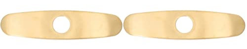 Cabilock 2pièces Couvercle De Robinet Acier Inoxydable Brossé Doré Pour Évier De Salle De Bain Plaque De Cache Robinet Unique Design Élégant Résistant Et Facile à Installer