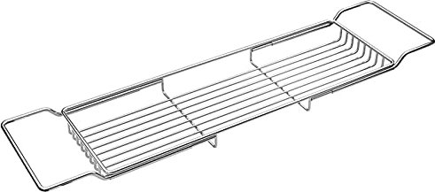 ACiyD Badewannenablage aus Edelstahl für Dusche & Bad, Telefon, Auflage, Buchhalter, Kelchhalter, Badewannenablage, Badewannen-Tischregal, Caddy-Rack (Gold)