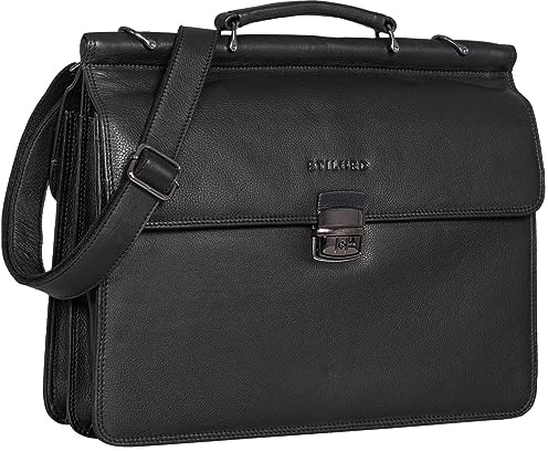 STILORD Stephan Laptoptasche 15,6 Zoll Herren Leder Businesstasche Office Bag Umhängetasche Leder-Tasche Business Aktentasche Herren Farbe:schwarz