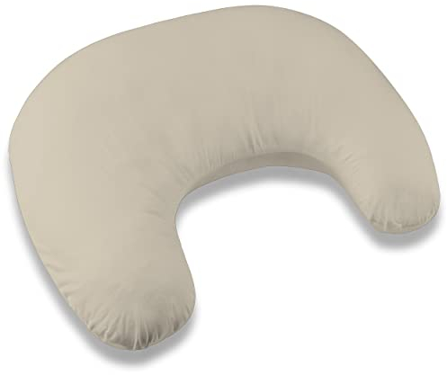 Moon klein Mond Stillkissen 110cm Stillhörnchen Schwangerschaftskissen Kopfkissen Kissen zum Stillen Nursing Pillow mit abnehmbarem und waschbarem Bezug ekmTRADE (8)