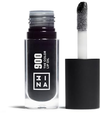 3INA MAKEUP - The Color Lip Oil 900 - Black Lip Gloss with 24h Hydration & Hyaluronic Acid - Lipstick & Lip Balm