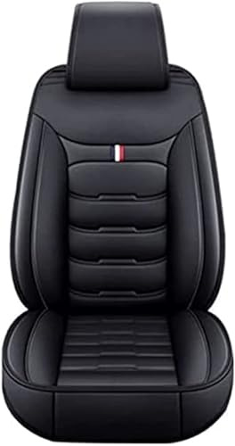 FROBEA Auto-Sitzbezüge für VW Taigo/Taigo R-Line SUV Crossover, PU Leder Vollständige Abdeckung wasserdichte Gemütlich Sitze Vorne und Hinten Autositzbezüge Full Set, Autozubehör,Standard_Set-A_Black