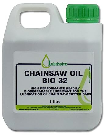 Lubrisolve Chainsaw Oil Bio 32 Biodegradable Chainsaw Cutter Bars Lubricant 1 litre