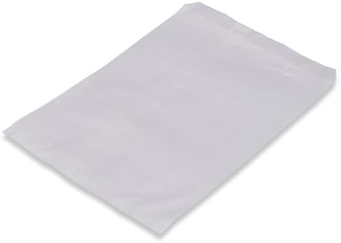 Wertpack Flachbeutel, Kraftpapier, Weiß, 17 x 24 cm, 35 g/qm Stärke, gefädelt, 1000 Stück