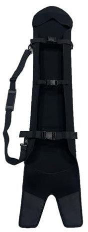 Baoblaze Snowboard-Aufbewahrungstasche, Snowboard-Abdeckung mit verstellbarem Schultergurt, tragbare Ski-Snowboard-Reisetasche für den Wintersport, Dreieck 165cm