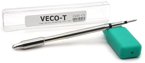 Puntas de soldador C245-C3, compatibles con la estación de soldadura T245, ideales para reparación de placas base de móviles y relojes