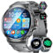 SUNKTA Smartwatch Uomo con 3 Cinturini,800 mAh,1.85 Orologio Smart Watch Militari con Chiamata Bluetooth 123 Modalità Sportive 5ATM Impermeabile,Sonno/Cardiofrequenzimetro per Android iOS