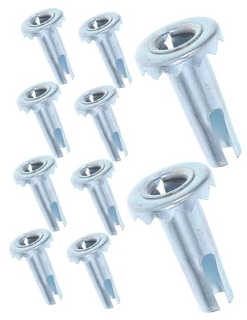 DIYEAH 10 Pièces Lot De Inserts De Roulettes Fer Manchons Pour Tige De Roulette Douilles De Fixation Pour Meubles Inserts Insertion