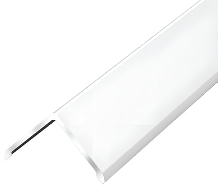 Coayuou Kantenschutz 100cm* 3 Stück Eckschutzkanten Eckleiste Selbstklebend Aluminium-Eckschutzleiste Schützt Die Ecken In Ihrem Zuhause(Wasserkastanienweiß,15x15mm)