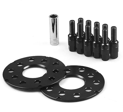 WUYDKEL Auto Spurverbreiterung Kompatibel Mit A3 A4 A5 A6 A8 1997 1998–2005 2006 2007 2008 5 Mm Spurverbreiterungsadapter Auto-Styling-Zubehör PCD 5 X 100 5 X 112 CB 57,1 Mm M14 X 1,5(color1)